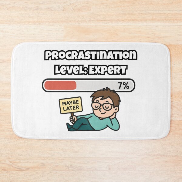 Item preview, Procrastination Level: Expert designed and sold by Shadydesigner.