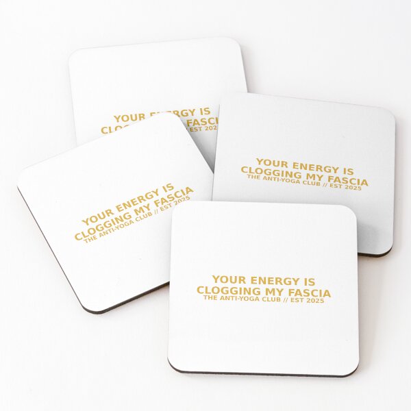 Item preview, Your Energy Is Clogging My Fascia – Rude Yoga Quote designed and sold by Julia-Rose-Yoga.