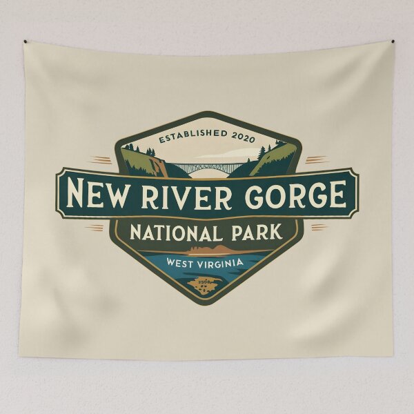 Item preview, New River Gorge National Park - West Virginia  designed and sold by GoodOldVintage.