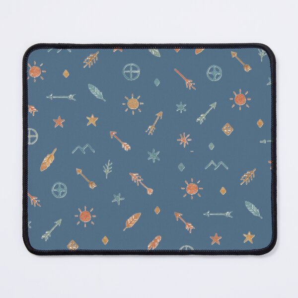 Item preview, Spirit Symbols on Indigo – Boho Tribal Pattern designed and sold by GardenReign.