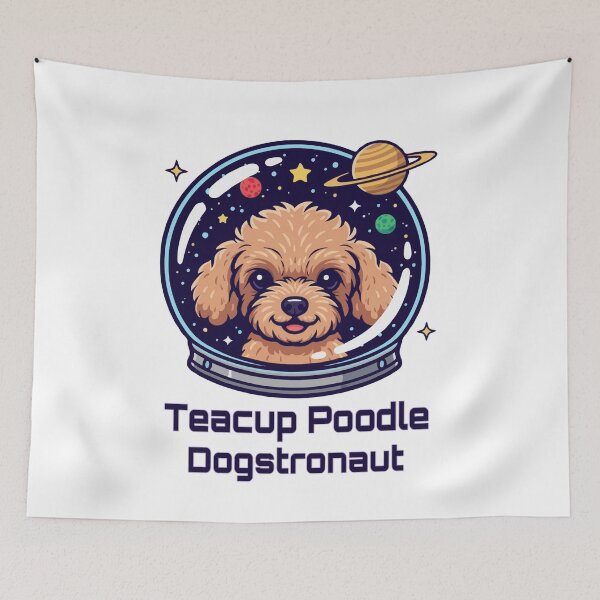 Item preview, Teacup Poodle Dogstronaut – Cute Space Dog  designed and sold by The Real Life Symphony.