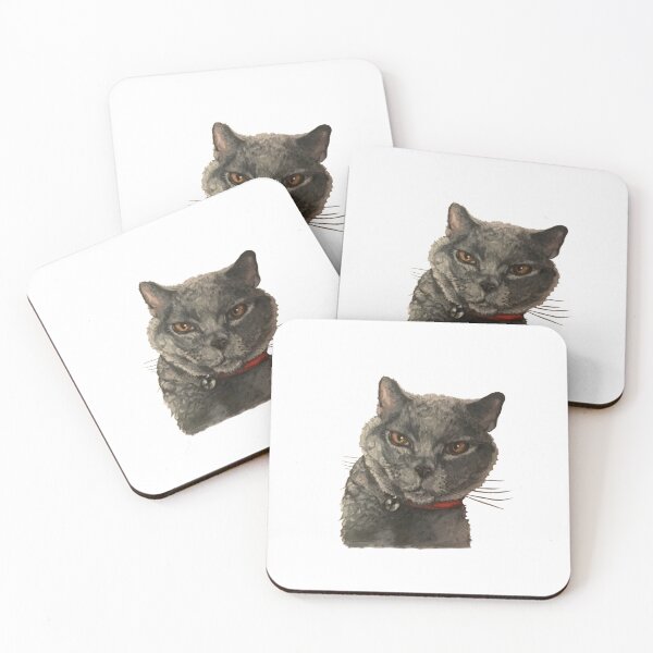 Item preview, British blue cat designed and sold by Art by Dibeh.