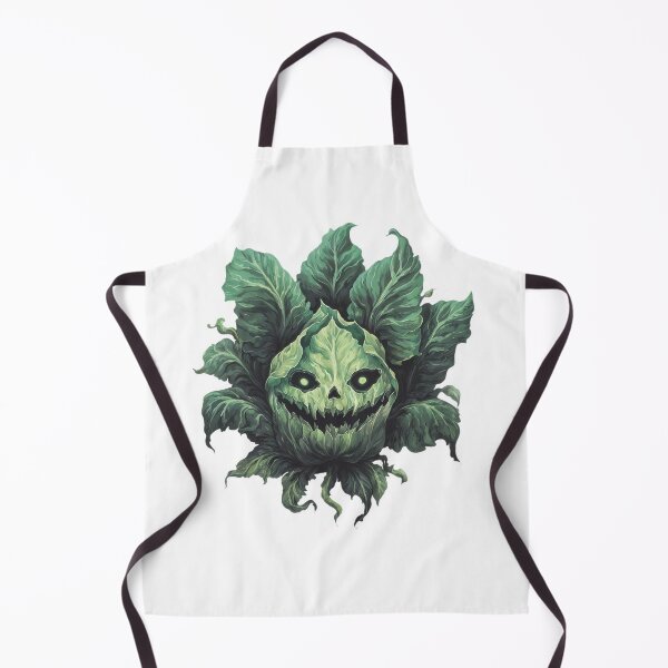 Item preview, Haunted Cabbage with Creepy Grin and Glowing Eyes Halloween Cabbage Monster with Spooky Face designed and sold by Anastasiia Yurevych.