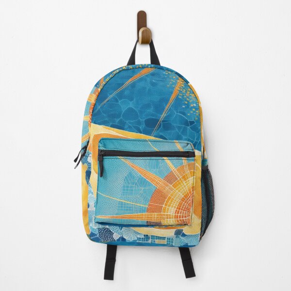 Item preview, Mediterranean Citrus Sunburst – Coastal Mosaic designed and sold by MiraLumeStudio.