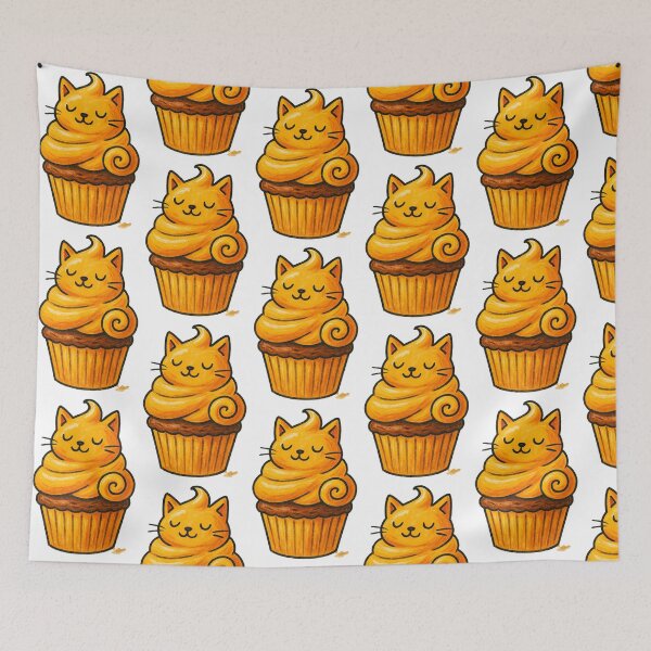 Item preview, Cupcake Cat with Swirly Frosting designed and sold by Lacritsa .