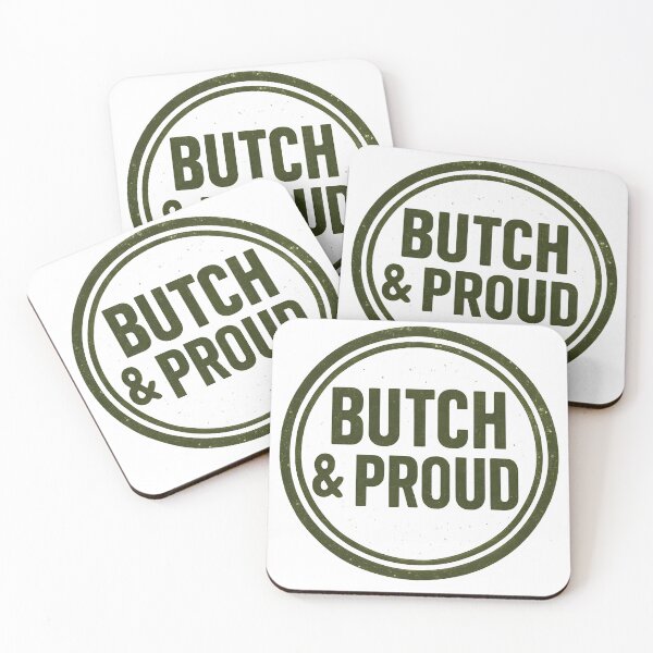 Item preview, Butch & Proud” Stamp Logo designed and sold by Uglyandcute.