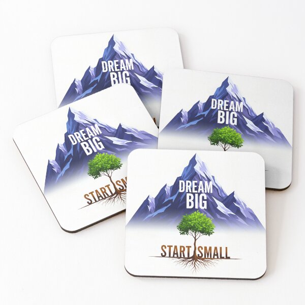 Item preview, Dream Big, Start Small - Motivational Art designed and sold by Inked-by-AJ.