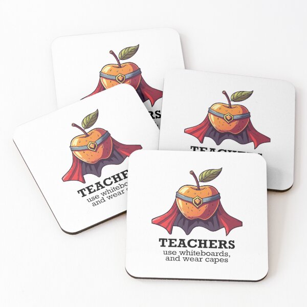 Item preview, Teachers Wear Capes Whiteboard Design designed and sold by FoxWink Inc.