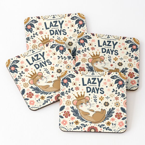Item preview, Lazy Days Mouse King - Scandinavian Folk Art by heidiannemorris © designed and sold by FOLK ART FUSION by heidiannemorris.