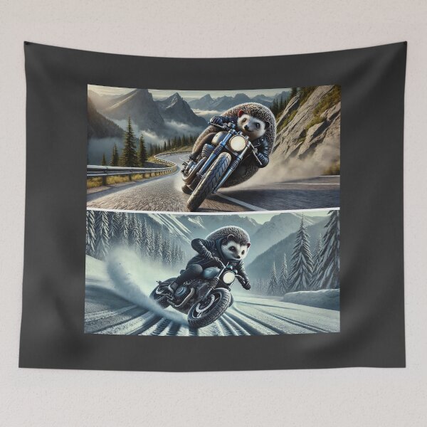 Item preview, Hedgehog Rider: Summer & Snow Drift designed and sold by Simon Widhopf.