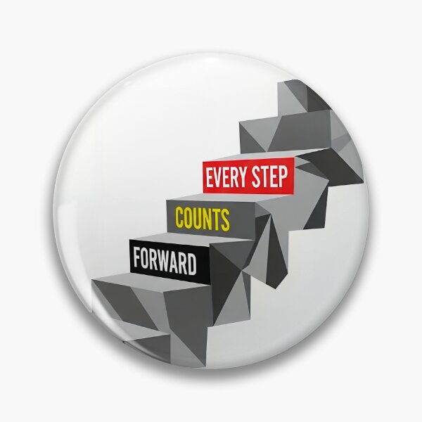 Item preview, Every Step Counts - Inspirational Quote designed and sold by Inked-by-AJ.