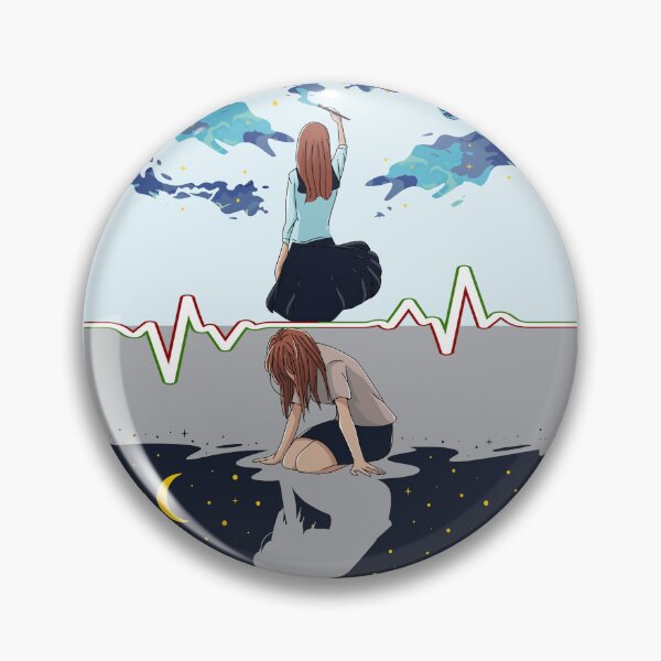 Item preview, IN HER BI-POLAR WORLD NO MIDDLE GROUND designed and sold by Tammera.
