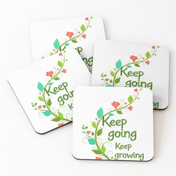 Item preview, Keep Going, Keep Growing - Inspirational Quote designed and sold by Inked-by-AJ.