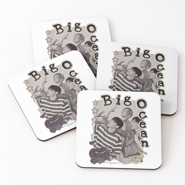 Item preview, Big Ocean Kpop Group Black and White Collage Design designed and sold by HELL0WBELLO.
