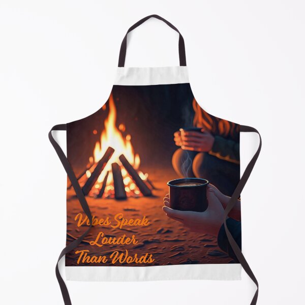 Item preview, Vibes Speak Louder Than Words – Cozy Campfire Night designed and sold by PiggFamilyPrint.