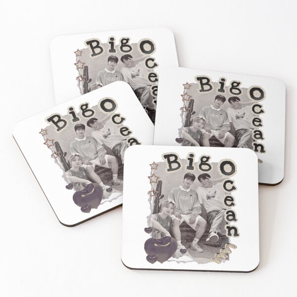 Item preview, Big Ocean Kpop Group Black and White Collage Design designed and sold by HELL0WBELLO.