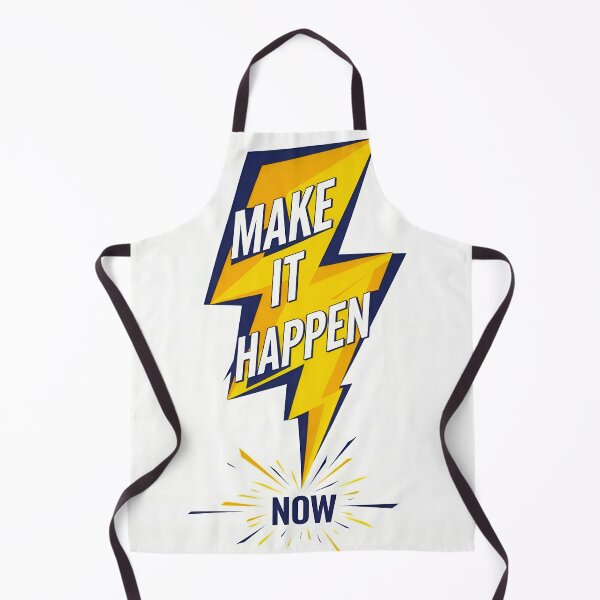 Item preview, Make It Happen NOW - Bold Motivational Quote designed and sold by Inked-by-AJ.