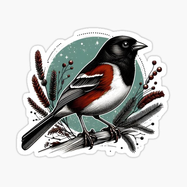 Item preview, Eastern Towhee 5 designed and sold by theAVIARY7.