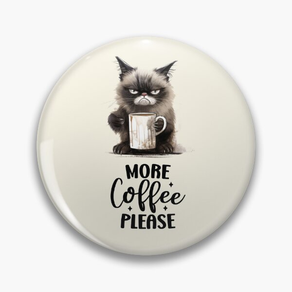 Item preview, Angry  kitten cat wants coffee designed and sold by Coolparrotgirl.