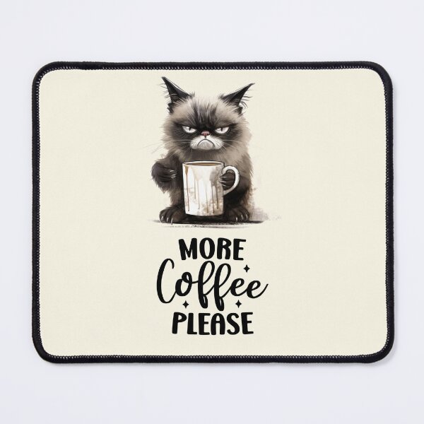 Item preview, Angry  kitten cat wants coffee designed and sold by Coolparrotgirl.