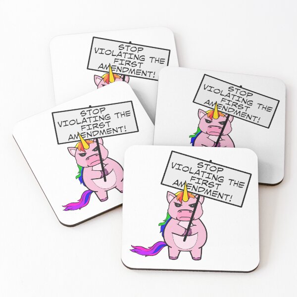 Item preview, Protest Unicorn - First Amendment designed and sold by Batmantis275.