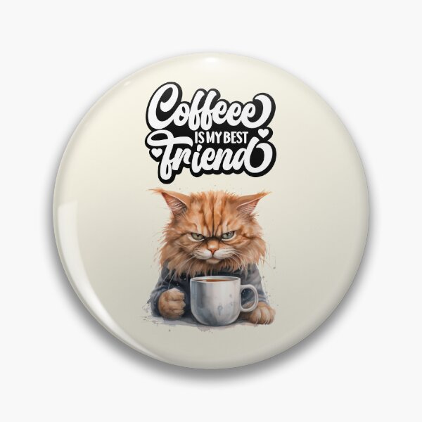 Item preview,  Angry  kitten cat wants coffee designed and sold by Coolparrotgirl.