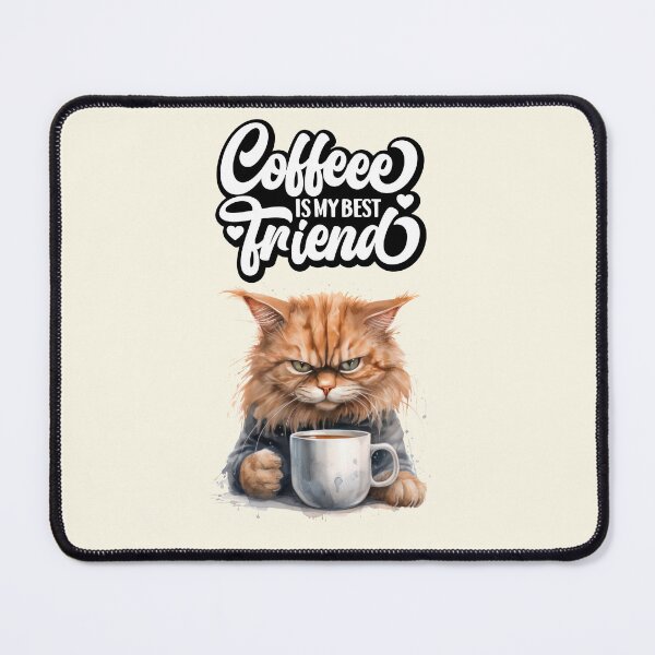 Item preview, Angry kitten cat wants coffee designed and sold by Coolparrotgirl.