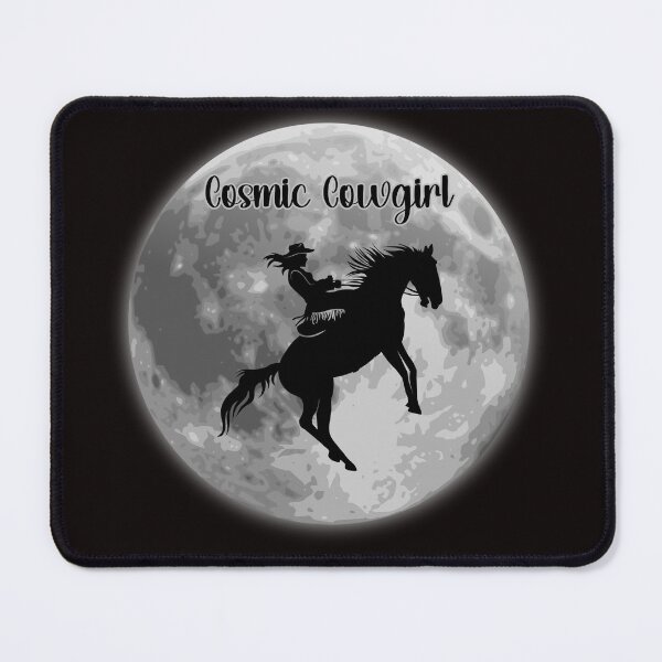 Item preview, Cosmic Cowgirl Riding the Full Moon designed and sold by Losthorsedesign.