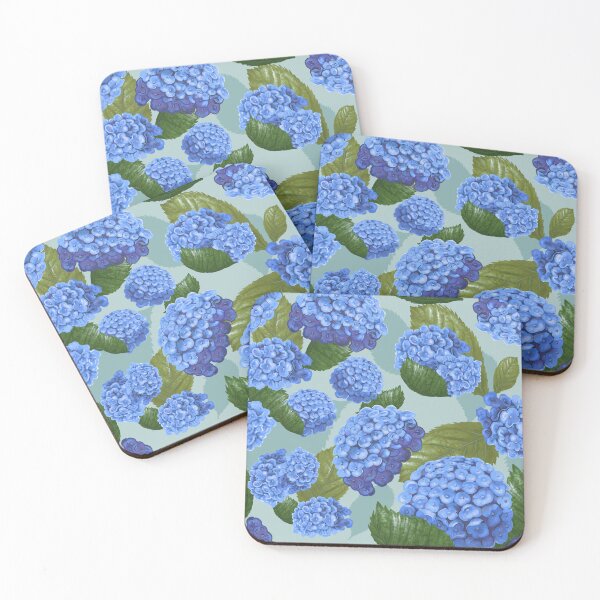 Item preview, Blue Hydrangea Flowers Painting, Blue Floral Hydrangeas, Americana  designed and sold by newburyboutique.