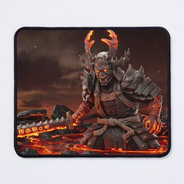 Item preview, Samurai Warrior in Lava Realm designed and sold by RkskArt.