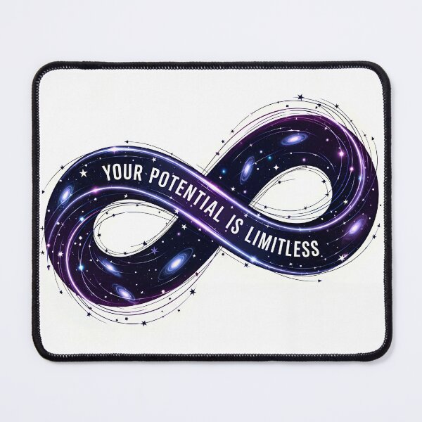 Item preview, Your Potential Is Limitless - Empowering Quote designed and sold by Inked-by-AJ.