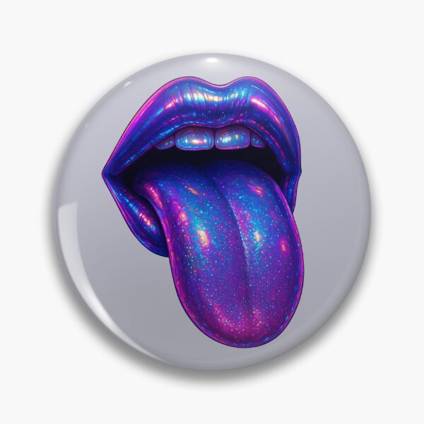 Item preview, Psychedelic Neon Lips – Futuristic Glow Art for Bold Aesthetics designed and sold by Psycho-Crazy.