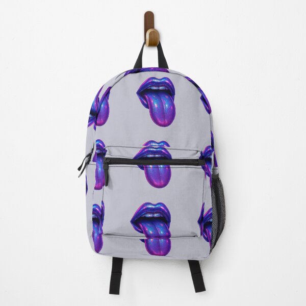 Item preview, Psychedelic Neon Lips – Futuristic Glow Art for Bold Aesthetics designed and sold by Psycho-Crazy.
