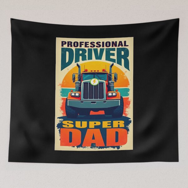 Item preview, Motivational Truck Job father's Day PROFESSIONAL DRIVER SUPER DAD. designed and sold by Giulivo Store Graphic.