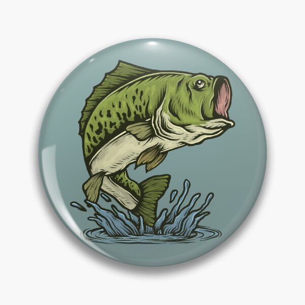 Item preview, Bass fish jumping designed and sold by muskitt.