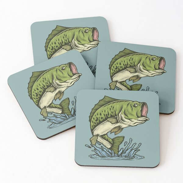 Item preview, Bass fish jumping designed and sold by muskitt.