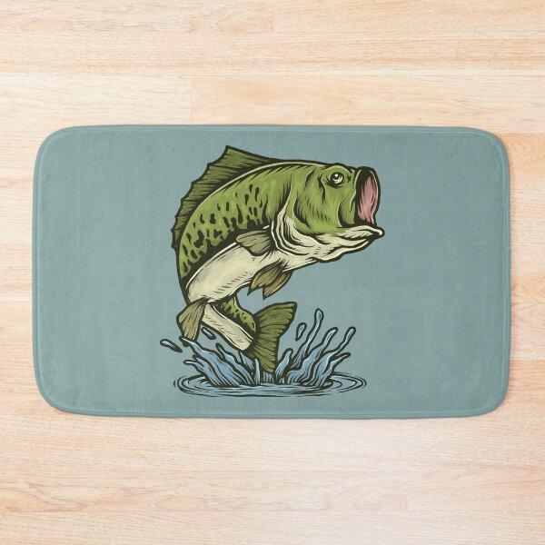 Item preview, Bass fish jumping designed and sold by muskitt.