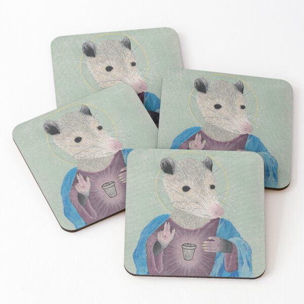 Item preview, Opossum Jesus designed and sold by ThePlantGoblin.