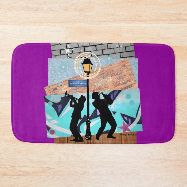 Item preview, Collage of Bourbon Street and Musician duo designed and sold by artbyomega.