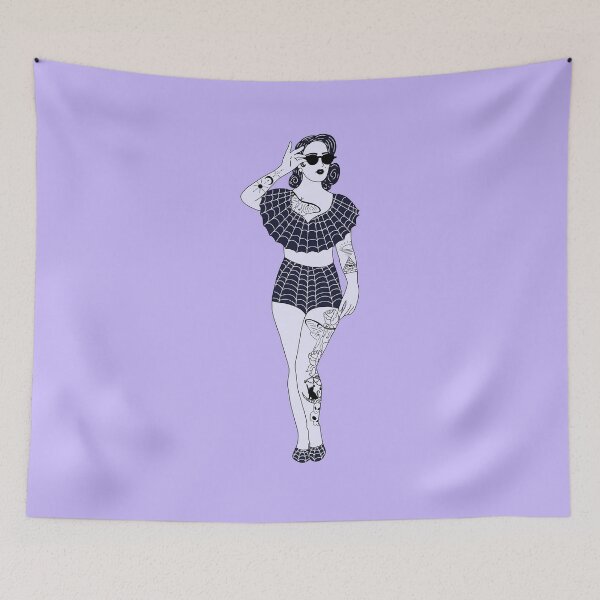 Item preview, Glamour Model on purple Background  designed and sold by missmann.