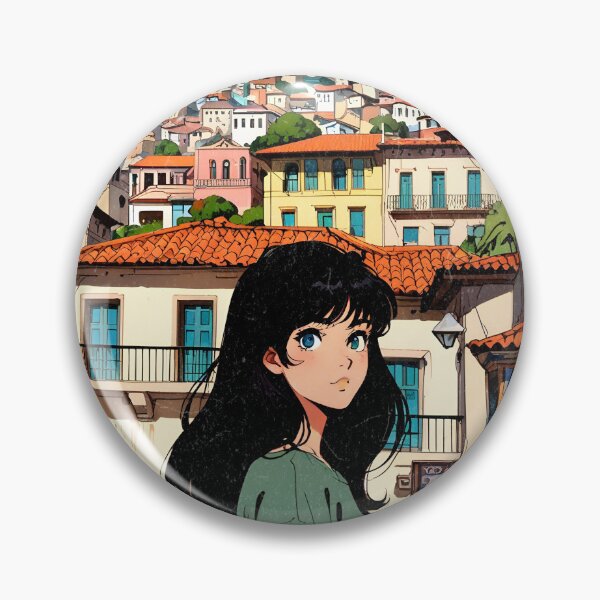 Item preview, Romantic Farewell in Sucre Bolivia – Retro Anime Travel Girl 80s Love Quote designed and sold by Kawaii-Sky.