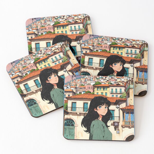 Item preview, Romantic Farewell in Sucre Bolivia – Retro Anime Travel Girl 80s Love Quote designed and sold by Kawaii-Sky.