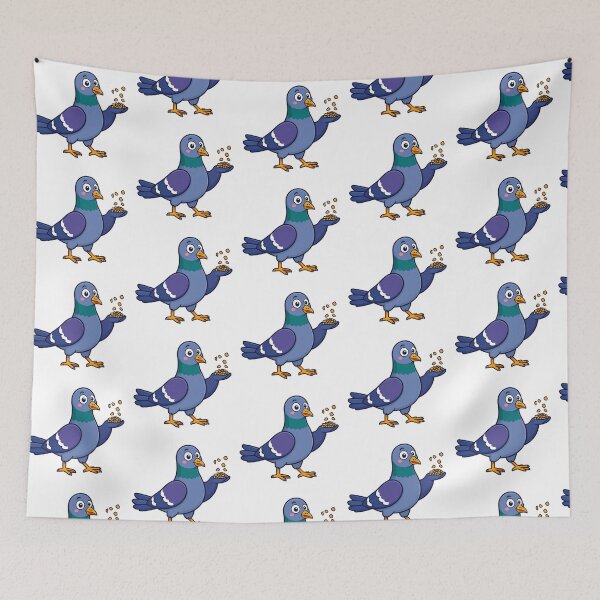 Item preview, Pigeon eating crumbs designed and sold by cubiask.