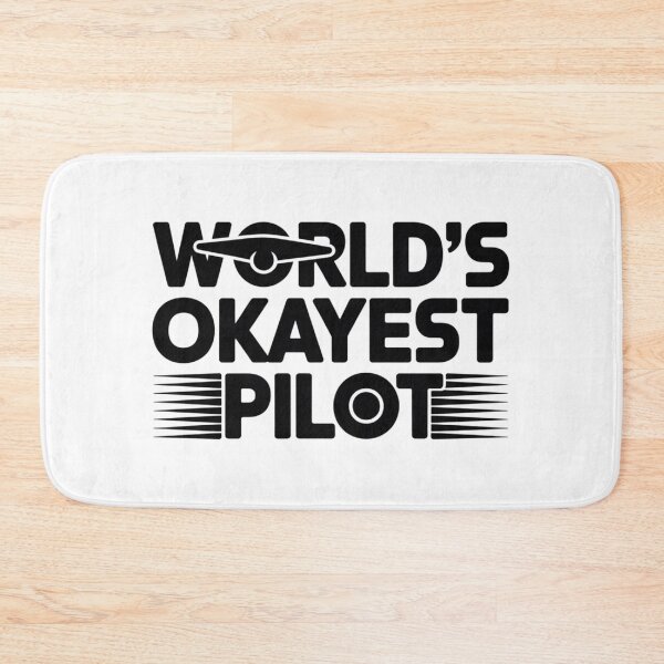 Item preview, World’s Okayest Pilot, Funny Aviation Gift for Pilots, Flight Instructors  T‑Shirt designed and sold by podlook.