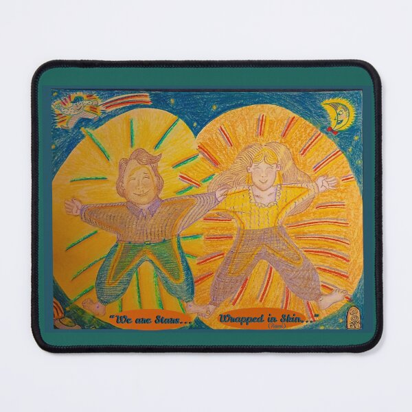 Item preview, "We Are Stars Wrapped in Skin" (Two-gether) (Rumi) Way-Whimsical Art by SaVannaH "Beamz" D'Light designed and sold by SaVannaHBeamz4U.