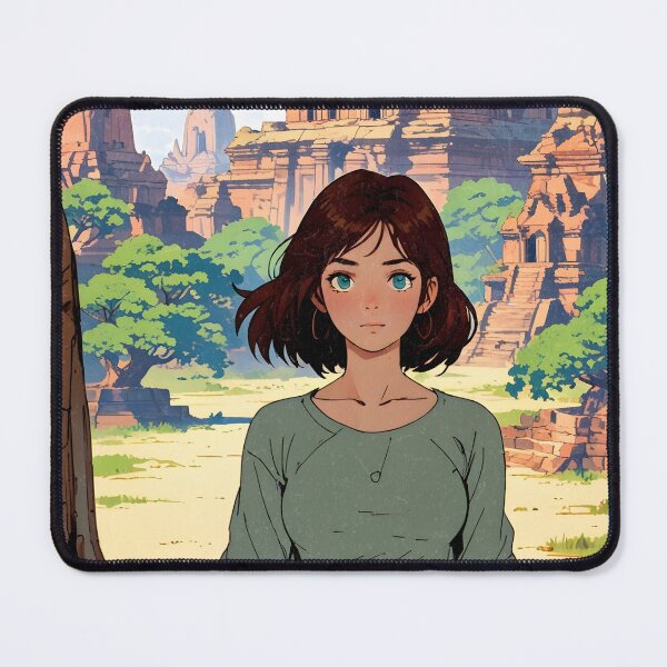 Item preview, Romantic Farewell in Bagan Myanmar – Retro Anime Travel Girl 80s Love Quote designed and sold by Kawaii-Sky.