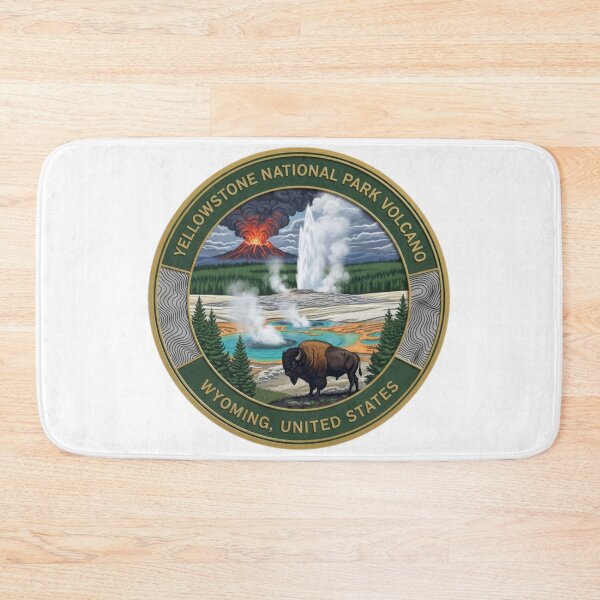 Item preview, Seal of Yellowstone National Park Volcano Wyoming, United States designed and sold by Beluga Cat.