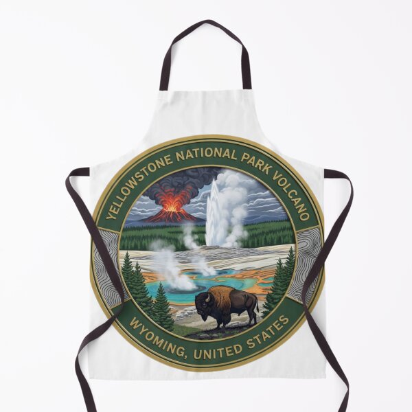 Item preview, Seal of Yellowstone National Park Volcano Wyoming, United States designed and sold by Beluga Cat.