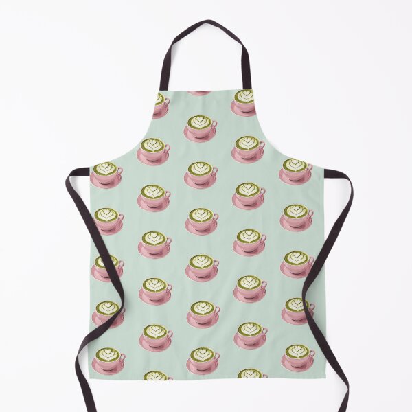 Item preview, Matcha Latte Art In a Pink Cup designed and sold by sakurashorty.