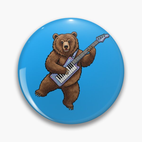 Item preview, Bear Playing Keytar designed and sold by TeeARTHY.